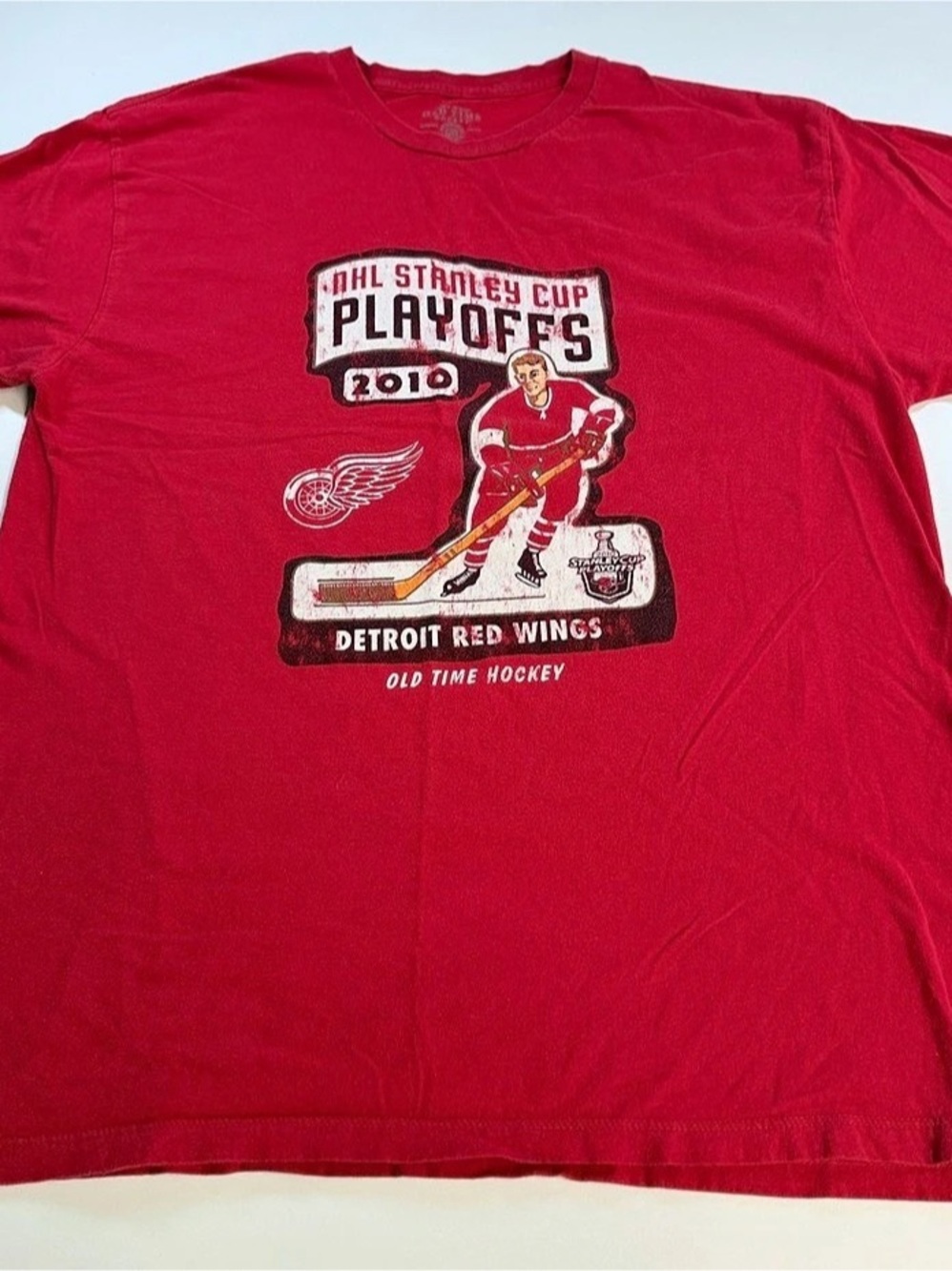 Old Time Hockey Detroit Red Wings 2010 Stanley Cup Playoffs T-Shirt Red